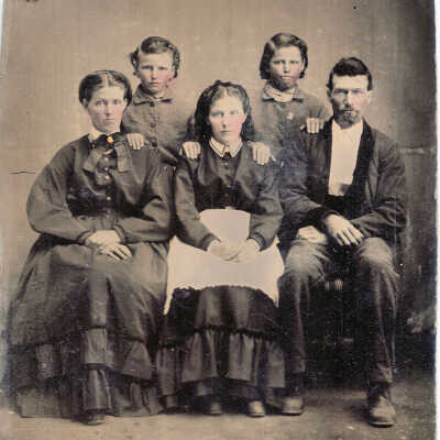 Tintype Moore Family
