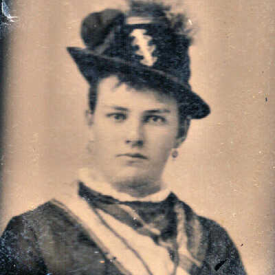 Tintype Unidentified Woman