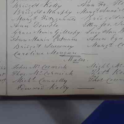 1841 List of Confirmations (Males)