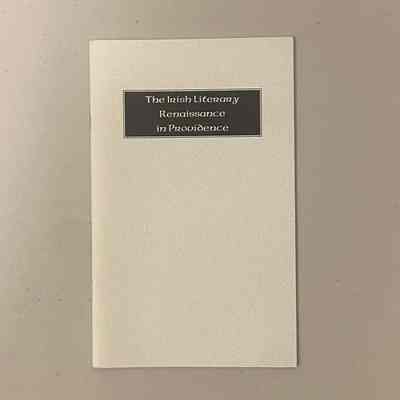 "The Irish Literary Renaissance in Providence"