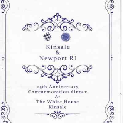 Kinsale & Newport 25th Anniversary Commemoration Dinner at the White House Kinsale