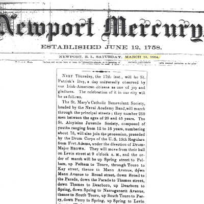 Newport Mercury March 12th, 1864