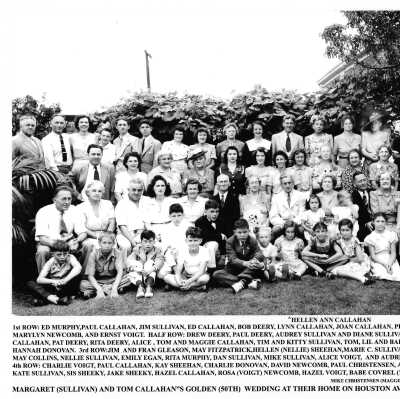 1944 50th wedding anniversary photo Tom Callahan and Margaret Sullivan