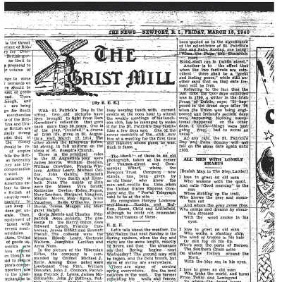 The Grist Mill March 15, 1940