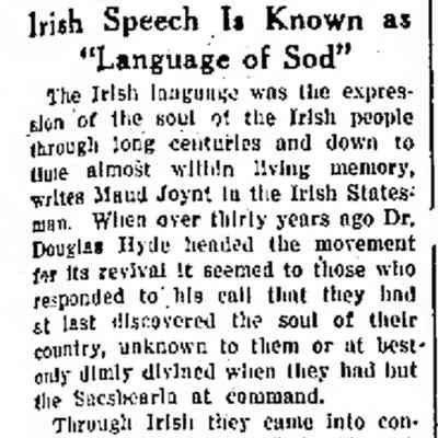 1928 NM Irish Language