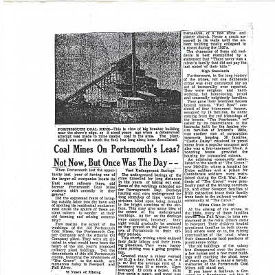 1954 NDN Portsmouth Coal Mines