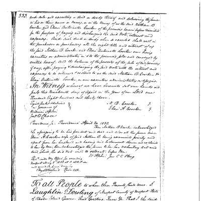 1833 Deed to More Barney St Catholic Land LE 19-333