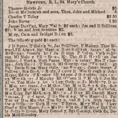 1854 NM St. Mary's Cath U Subscribers