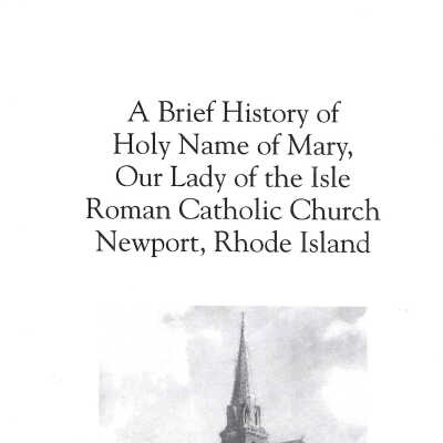 2024 A Brief History of Holy Name of Mary . . .