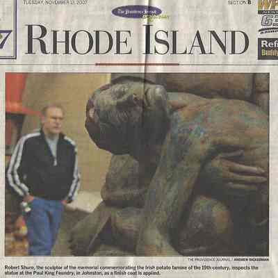 The Providence Journal Monumental Pride Irish Famine Memorial Ready for Dedication this Weekend