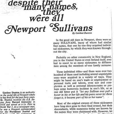 Sullivans (General)