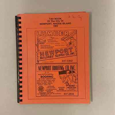 "Tax Book of the City of Newport, Rhode Island 1983"