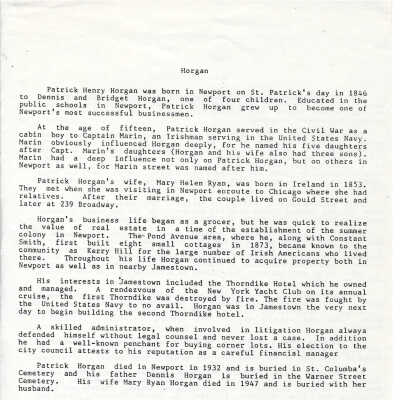 Patrick Henry Horgan article