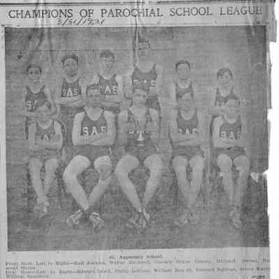 1931 St. Augustin Basketball NDN