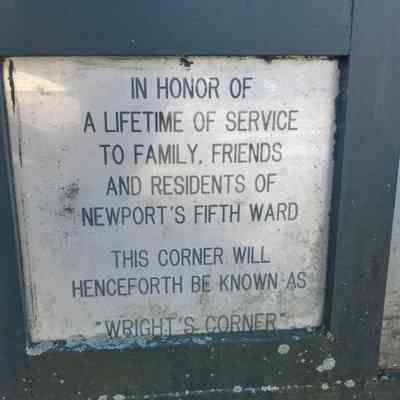 Wright's Corner plaque