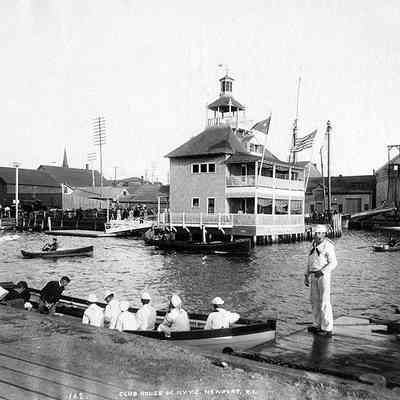 Cutter with sailors NYYC c.1903