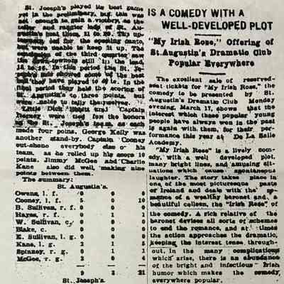 “My Irish Rose” Committee Report 1930