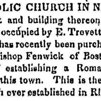 1828 NM First Catholic Church in RI