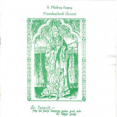 1999 St. Patrick's Day Irish Mass Bulletin St. Mary's