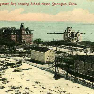 Little Narragansett Bay, showing School House, Stonington CT