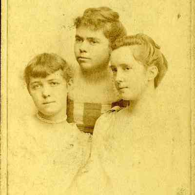 Three unidentified young women