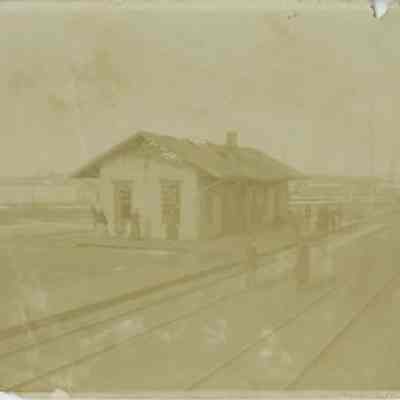 Stonington Railroad Station after a fire