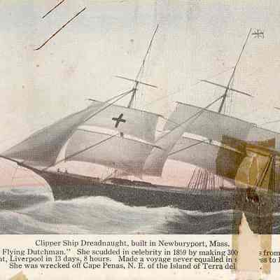 Clipper Ship Dreadnaught, built in Newburyport MA