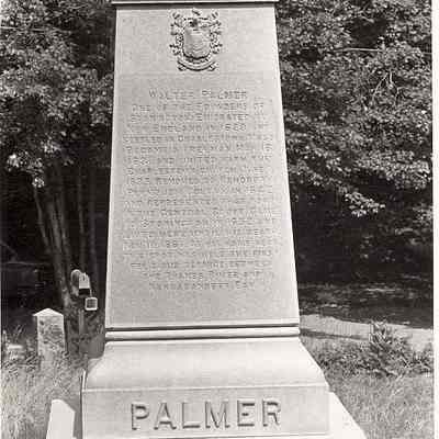 Palmer Side of Founders Monument, Wequetequock Burying Ground, Stonington CT