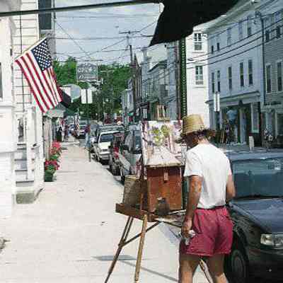 Water Street looking north, Stonington CT