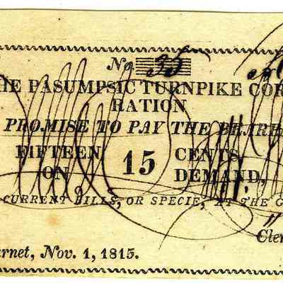 15 Cents - The Pasumpsic Turnpike Corporation