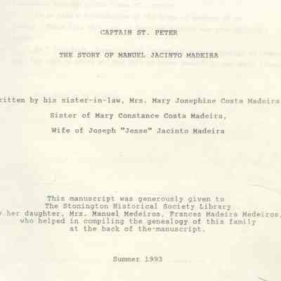 Captain St. Peter: The Story of Manuel Jacinto Madeira