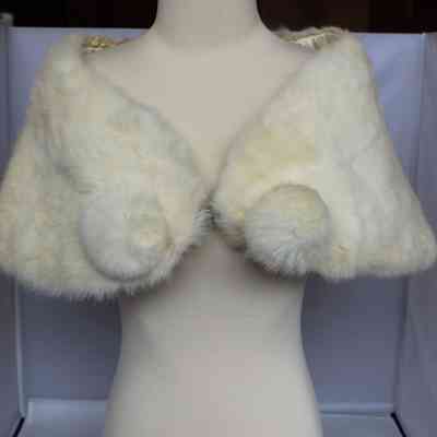 Rabbit fur cape, 1950s