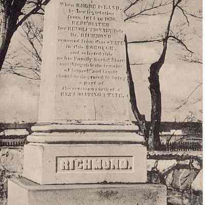 Monument to Dr. John W. Richmond, Stonington CT