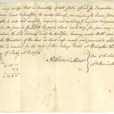 Original Documents Relating to Stonington During the American Revolution