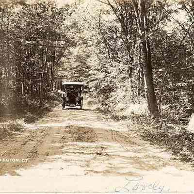 Road north of Stonington CT