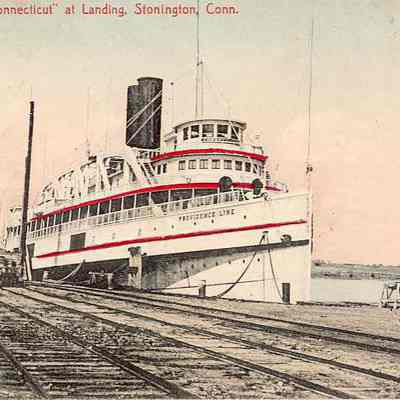 Steamer CONNECTICUT at Landing, Stonington CT