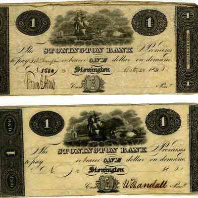 One Dollar Stonington Bank note