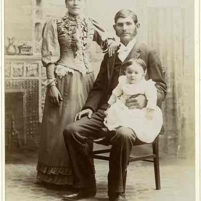Unknown family - mother, father, baby