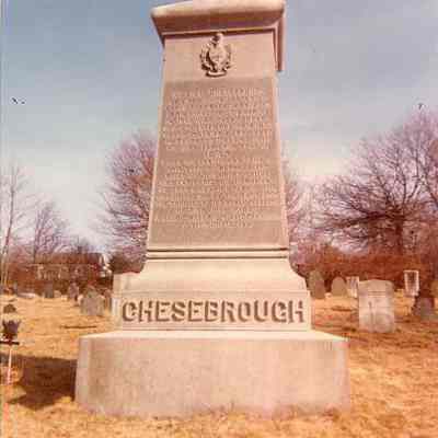 Chesebrough Side, Founders Monument, Wequetequock Burying Ground, Stonington CT