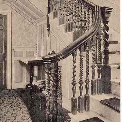 Stairway in the Stanton Homestead, Stonington CT
