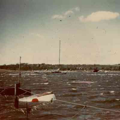 Damage after Hurricane Carol, 1954