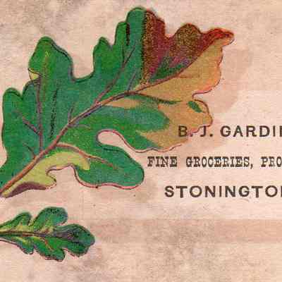B.J. Gardiner Trade Card