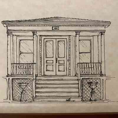 166 Elm Street drawing
