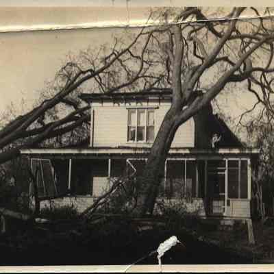 Damaged house