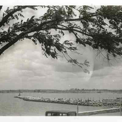 Breakwater from Water Street, Stonington CT