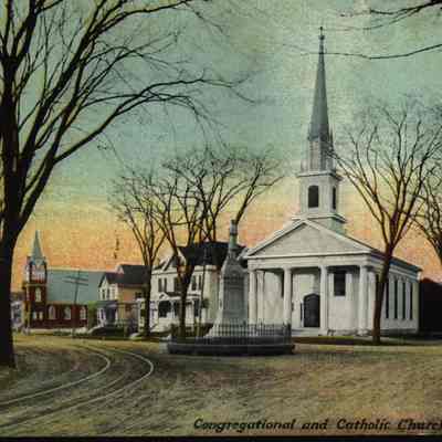 Congregational and Catholic Churches, Mystic CT