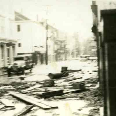 Ford car on Water Street in front of Freidman's Store