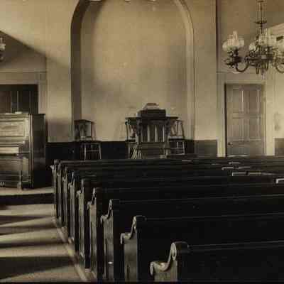 Interior of church or meeting house