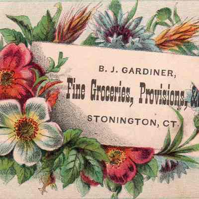 B.J. Gardiner Trade Card