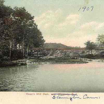 Dean's Mill Dam, near Westerly RI (crossed out and Stonington CT entered)